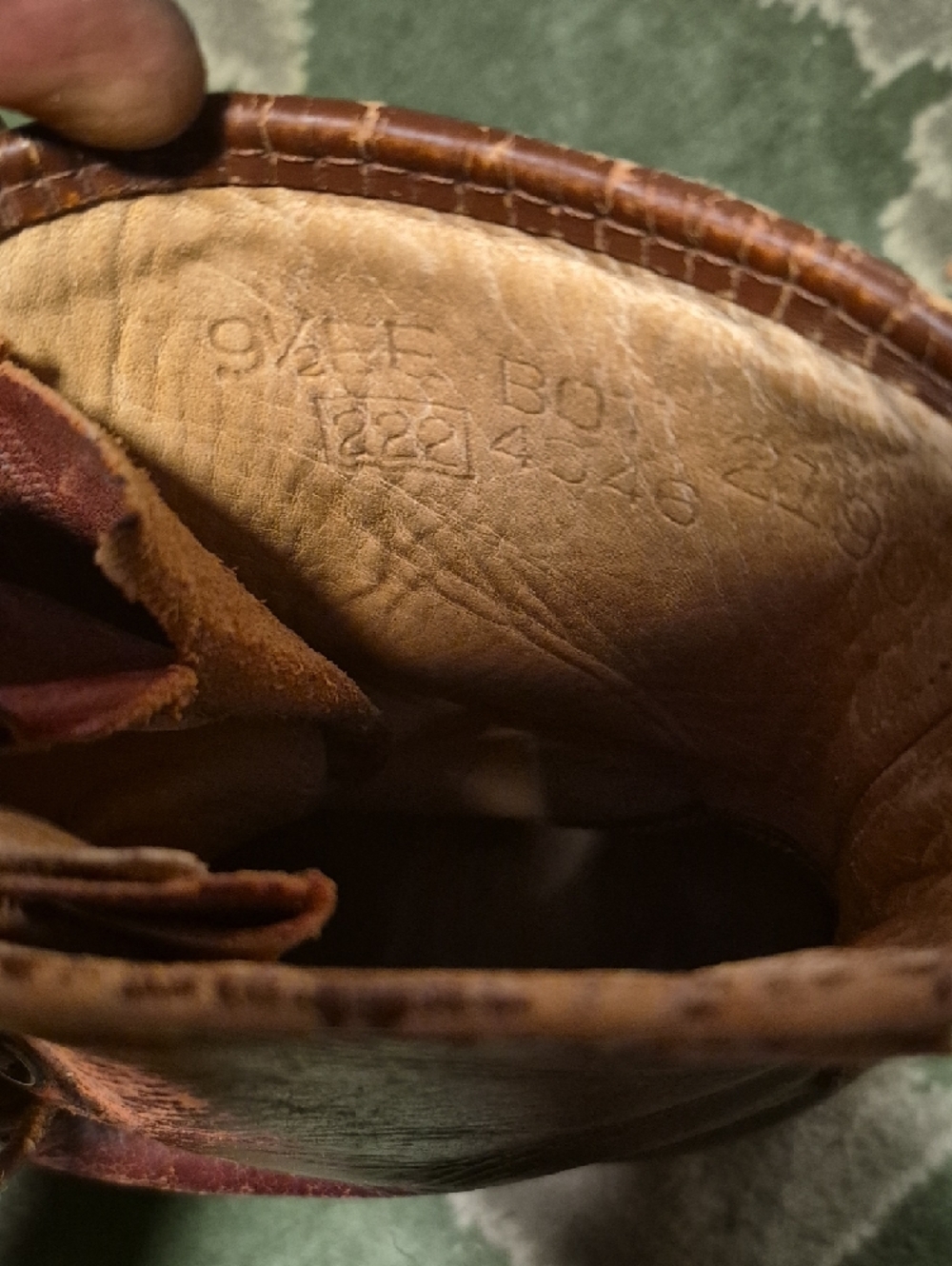 Men's Rustic Brown Leather Lace-Up Work Boots - Picture 12 of 12